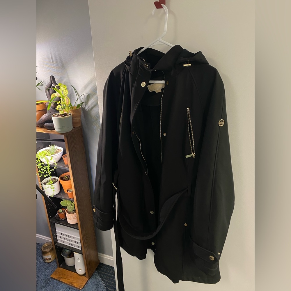 Used MK coat black with gold detailing